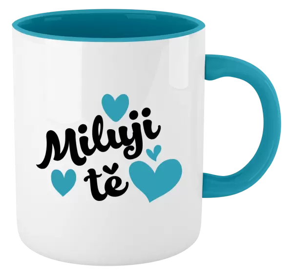 Hrnek Miluji tě - srdíčka