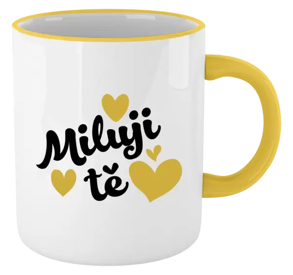 Hrnek Miluji tě - srdíčka