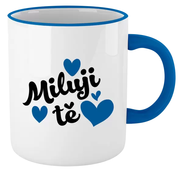 Hrnek Miluji tě - srdíčka