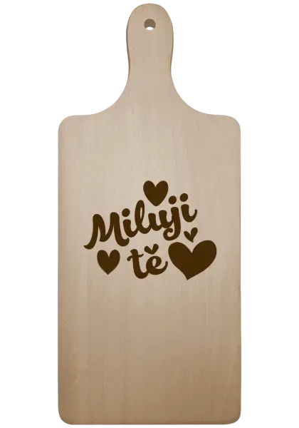 Prkénko Miluji tě - srdíčka