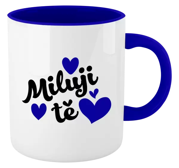 Hrnek Miluji tě - srdíčka