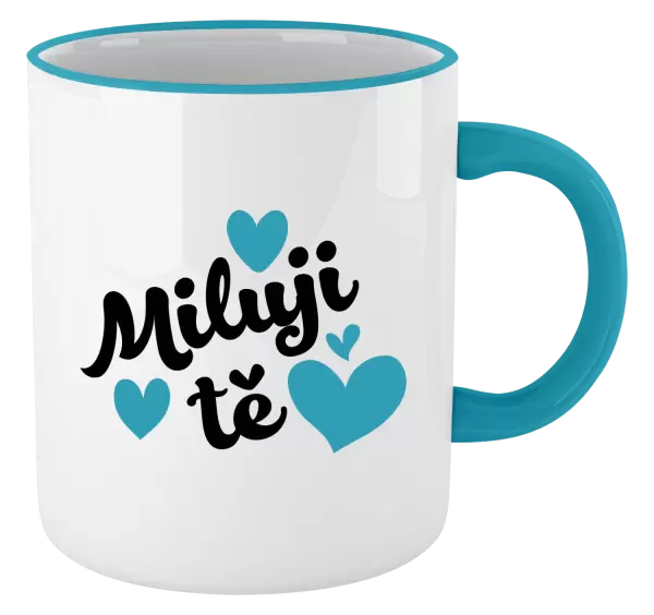 Hrnek Miluji tě - srdíčka