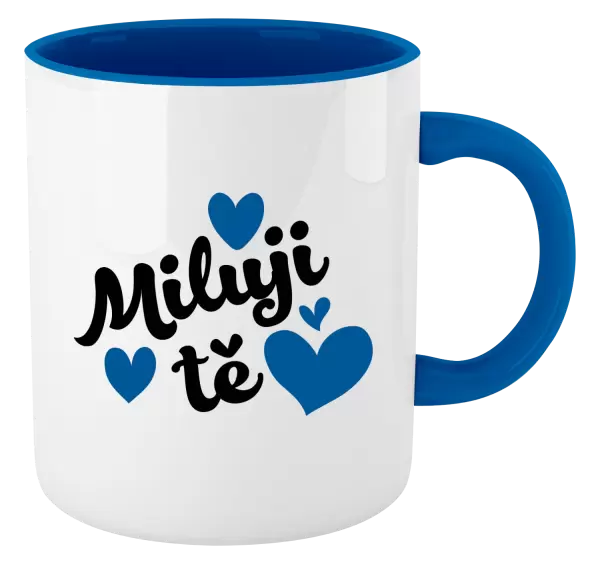 Hrnek Miluji tě - srdíčka