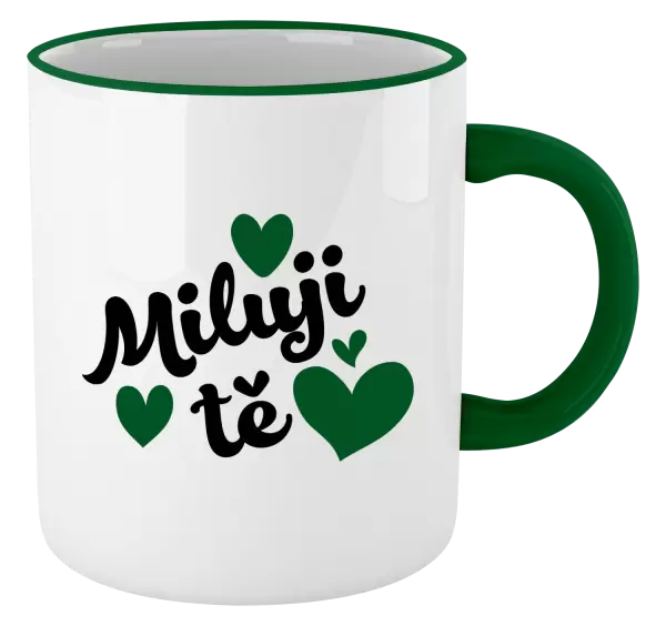 Hrnek Miluji tě - srdíčka