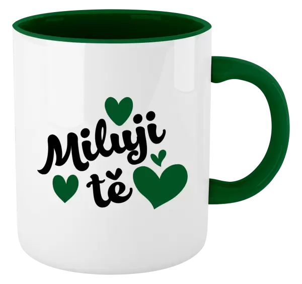 Hrnek Miluji tě - srdíčka