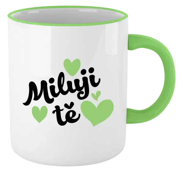 Hrnek Miluji tě - srdíčka
