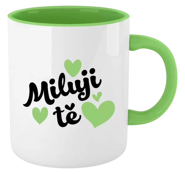 Hrnek Miluji tě - srdíčka