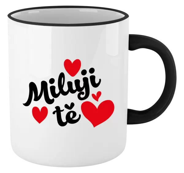 Hrnek Miluji tě - srdíčka