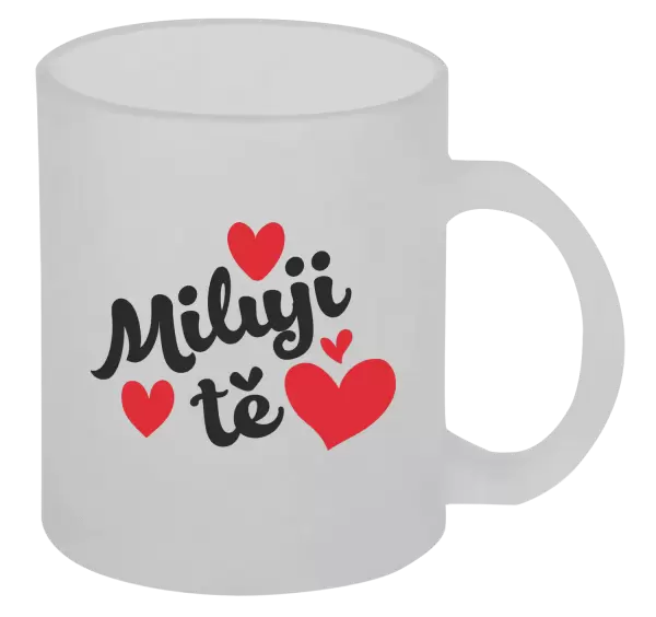 Hrnek Miluji tě - srdíčka