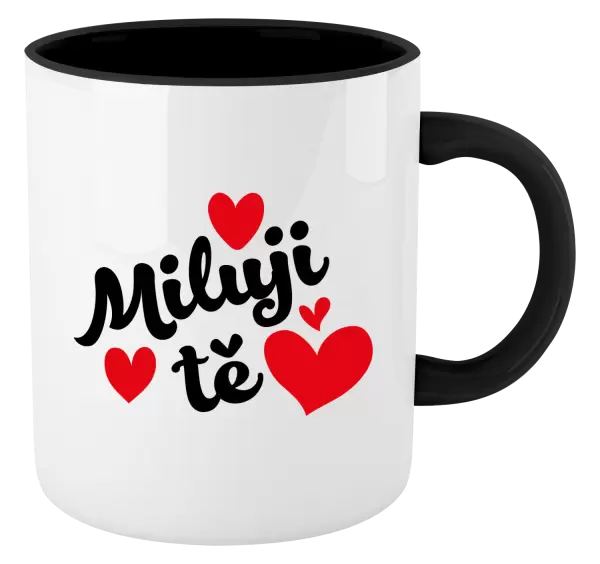 Hrnek Miluji tě - srdíčka