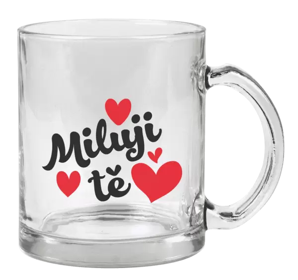 Hrnek Miluji tě - srdíčka