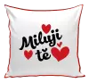 Polštář Miluji tě - srdíčka