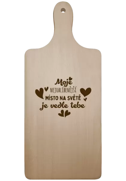 Prkénko Moje nejoblíbenější místo na světě je vedle tebe
