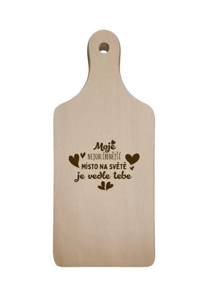 Prkénko Moje nejoblíbenější místo na světě je vedle tebe