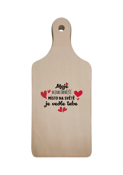 Prkénko Moje nejoblíbenější místo na světě je vedle tebe