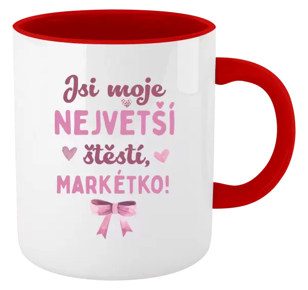 Hrnek Jsi moje největší štěstí se jménem