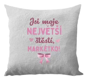 Polštář Jsi moje největší štěstí se jménem