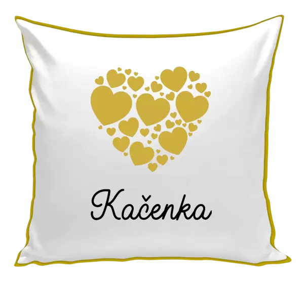 Polštář Srdíčka se jménem