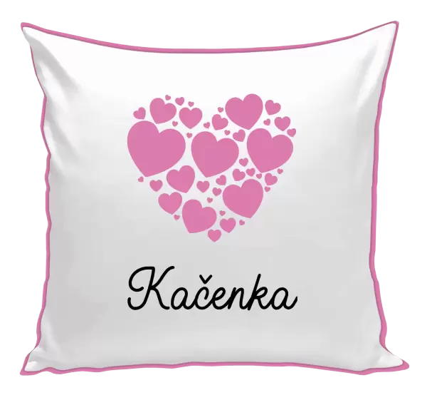 Polštář Srdíčka se jménem