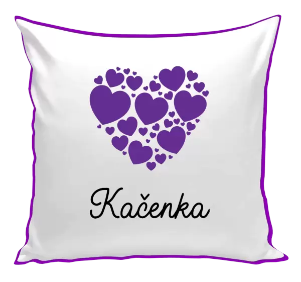 Polštář Srdíčka se jménem