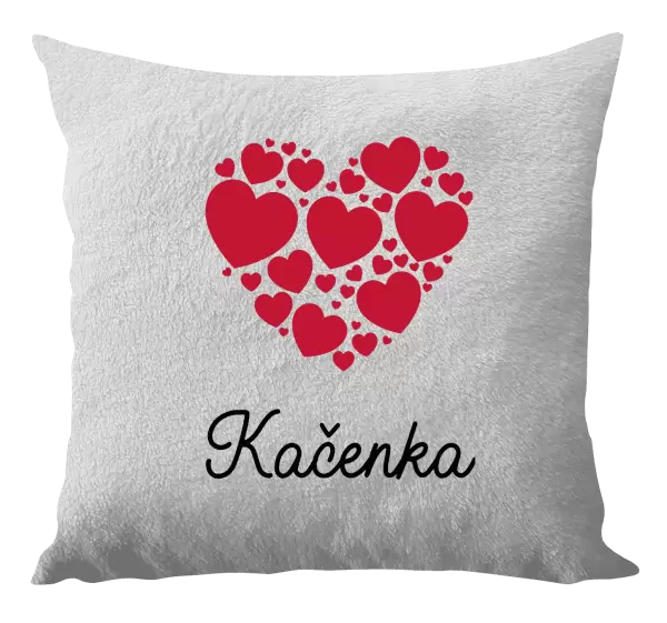 Polštář Srdíčka se jménem