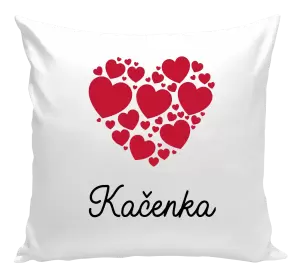Polštář Srdíčka se jménem