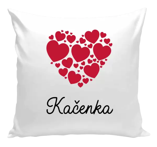 Polštář Srdíčka se jménem