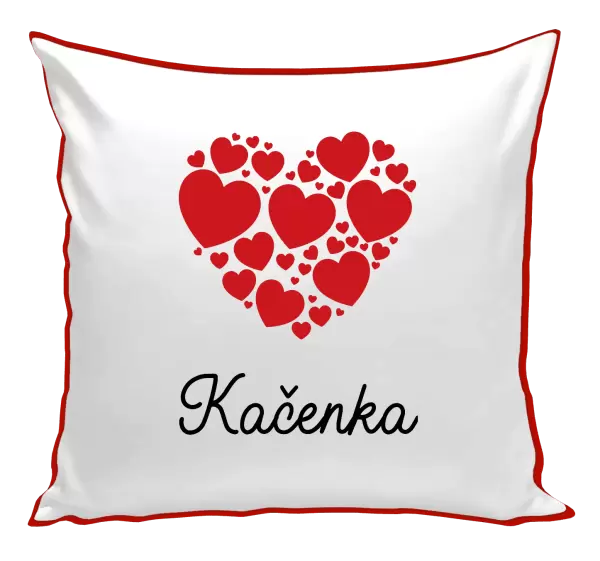 Polštář Srdíčka se jménem