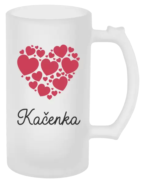 Půllitr Srdíčka se jménem