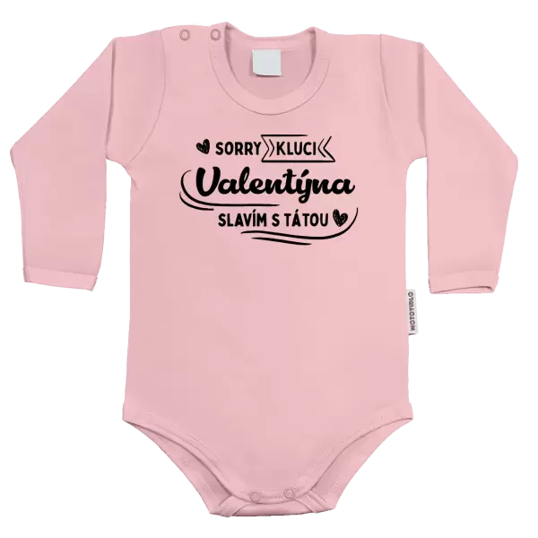 Dětské body Sorry kluci, Valentýna slavím s tátou