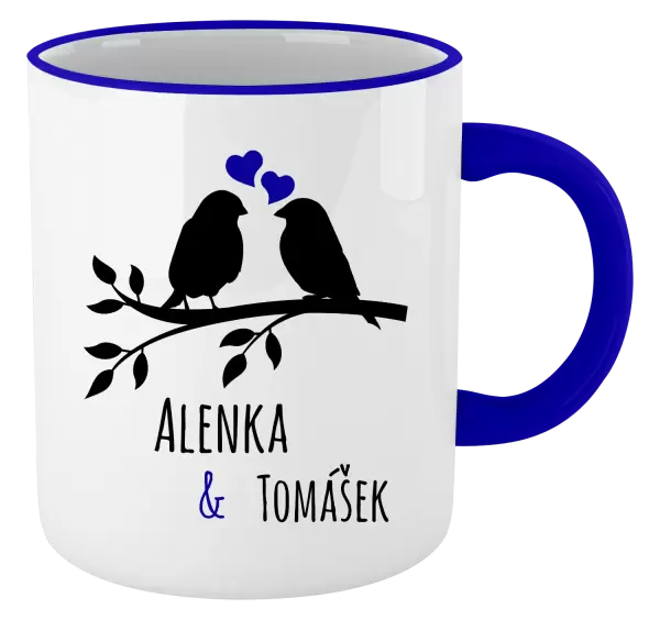 Hrnek Ptáčci na větvi - vlastní jména