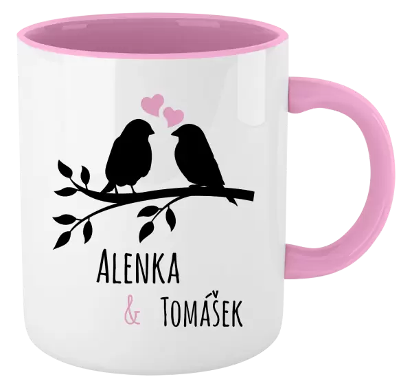 Hrnek Ptáčci na větvi - vlastní jména