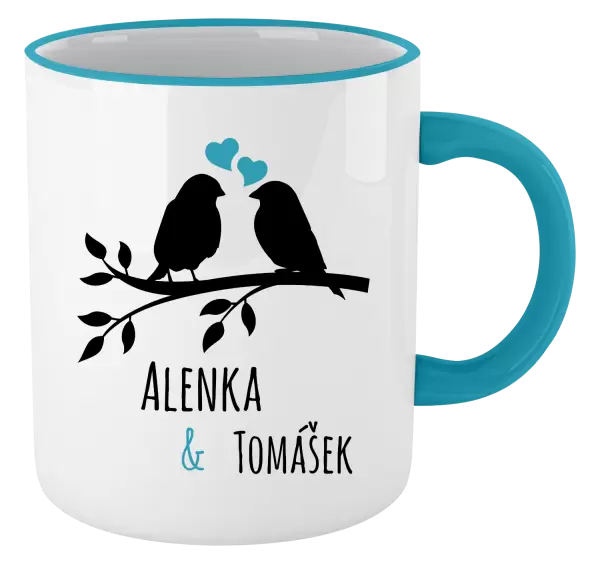Hrnek Ptáčci na větvi - vlastní jména