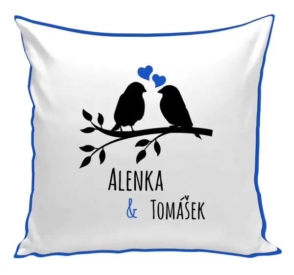 Polštář Ptáčci na větvi - vlastní jména