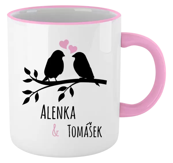 Hrnek Ptáčci na větvi - vlastní jména