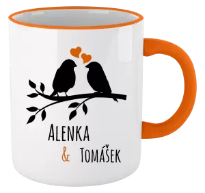 Hrnek Ptáčci na větvi - vlastní jména