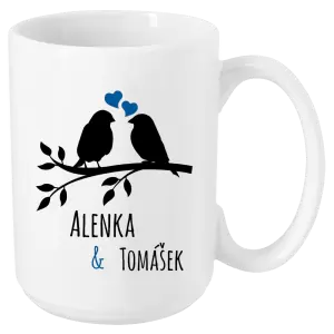 Hrnek Ptáčci na větvi - vlastní jména