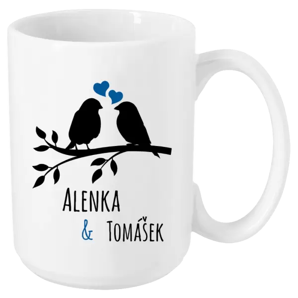 Hrnek Ptáčci na větvi - vlastní jména