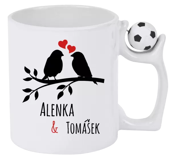 Hrnek Ptáčci na větvi - vlastní jména