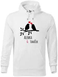 Pánská mikina Ptáčci na větvi - vlastní jména