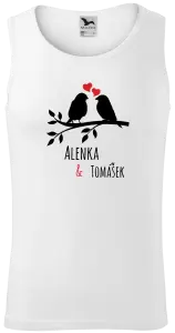 Pánské tílko Ptáčci na větvi - vlastní jména