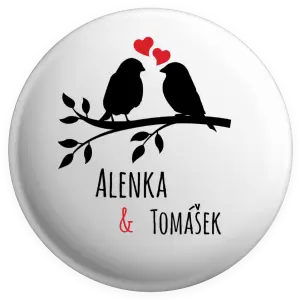 Placka Ptáčci na větvi - vlastní jména