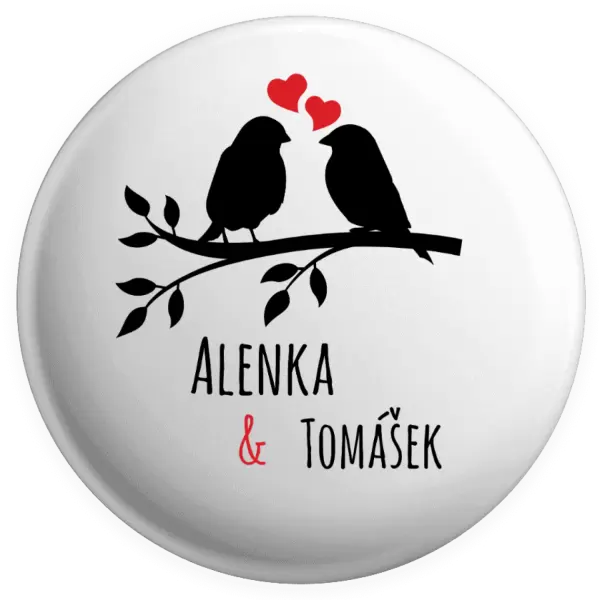Placka Ptáčci na větvi - vlastní jména