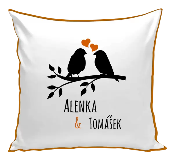 Polštář Ptáčci na větvi - vlastní jména