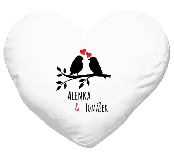 Polštář Ptáčci na větvi - vlastní jména