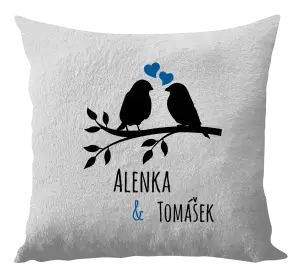 Polštář Ptáčci na větvi - vlastní jména