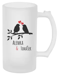 Půllitr Ptáčci na větvi - vlastní jména