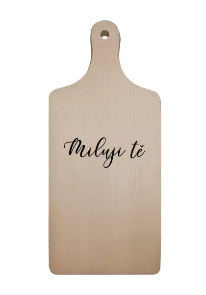 Prkénko Miluji tě - nápis