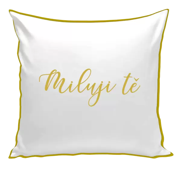 Polštář Miluji tě - nápis