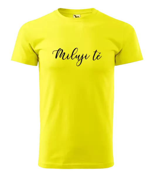 Pánské tričko Miluji tě - nápis